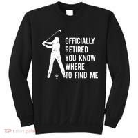 Retired Golf Gift Retirement Party Retiring Golfing Sweatshirt thumb 0