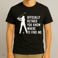 Retired Golf Gift Retirement Party Retiring Golfing T-Shirt thumb 3
