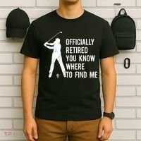Retired Golf Gift Retirement Party Retiring Golfing T-Shirt thumb 6
