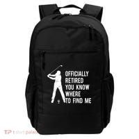 Retired Golf Gift Retirement Party Retiring Golfing Backpack thumb 0