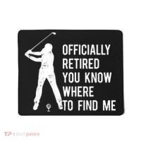 Retired Golf Gift Retirement Party Retiring Golfing Mousepad thumb 0