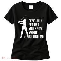 Retired Golf Gift Retirement Party Retiring Golfing Women's T-Shirt thumb 0