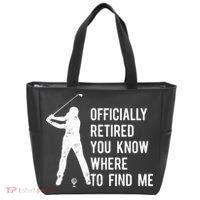 Retired Golf Gift Retirement Party Retiring Golfing Tote Bag thumb 0
