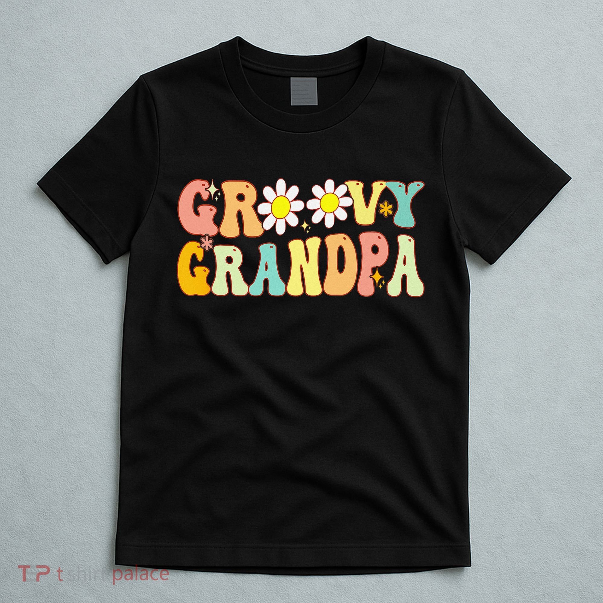 Retro Groovy Grandpa Birthday Matching Family Father's Day T-Shirt