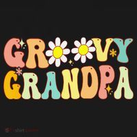 Retro Groovy Grandpa Birthday Matching Family Father's Day T-Shirt thumb 7