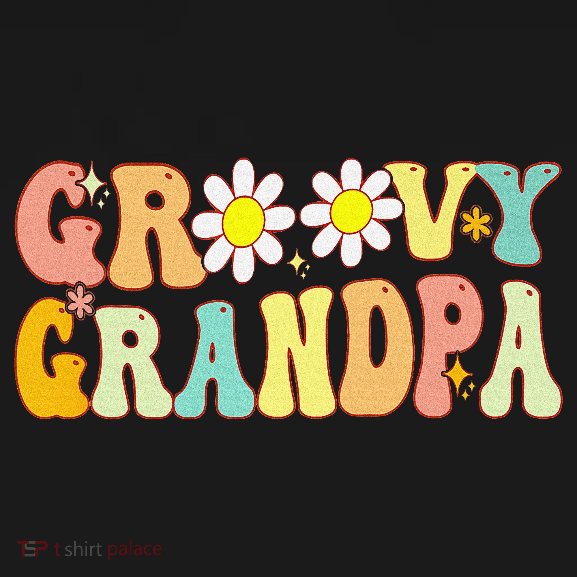 Retro Groovy Grandpa Birthday Matching Family Father's Day Pajama Set