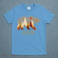 Retro Glacier Grizzly Bear Gift National Park Gift T-Shirt thumb 4
