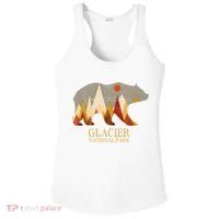 Retro Glacier Grizzly Bear Gift National Park Gift Ladies PosiCharge Competitor Racerback Tank thumb 0