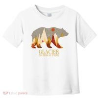 Retro Glacier Grizzly Bear Gift National Park Gift Toddler T-Shirt thumb 0