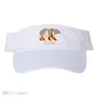 Retro Glacier Grizzly Bear Gift National Park Gift Visor thumb 0