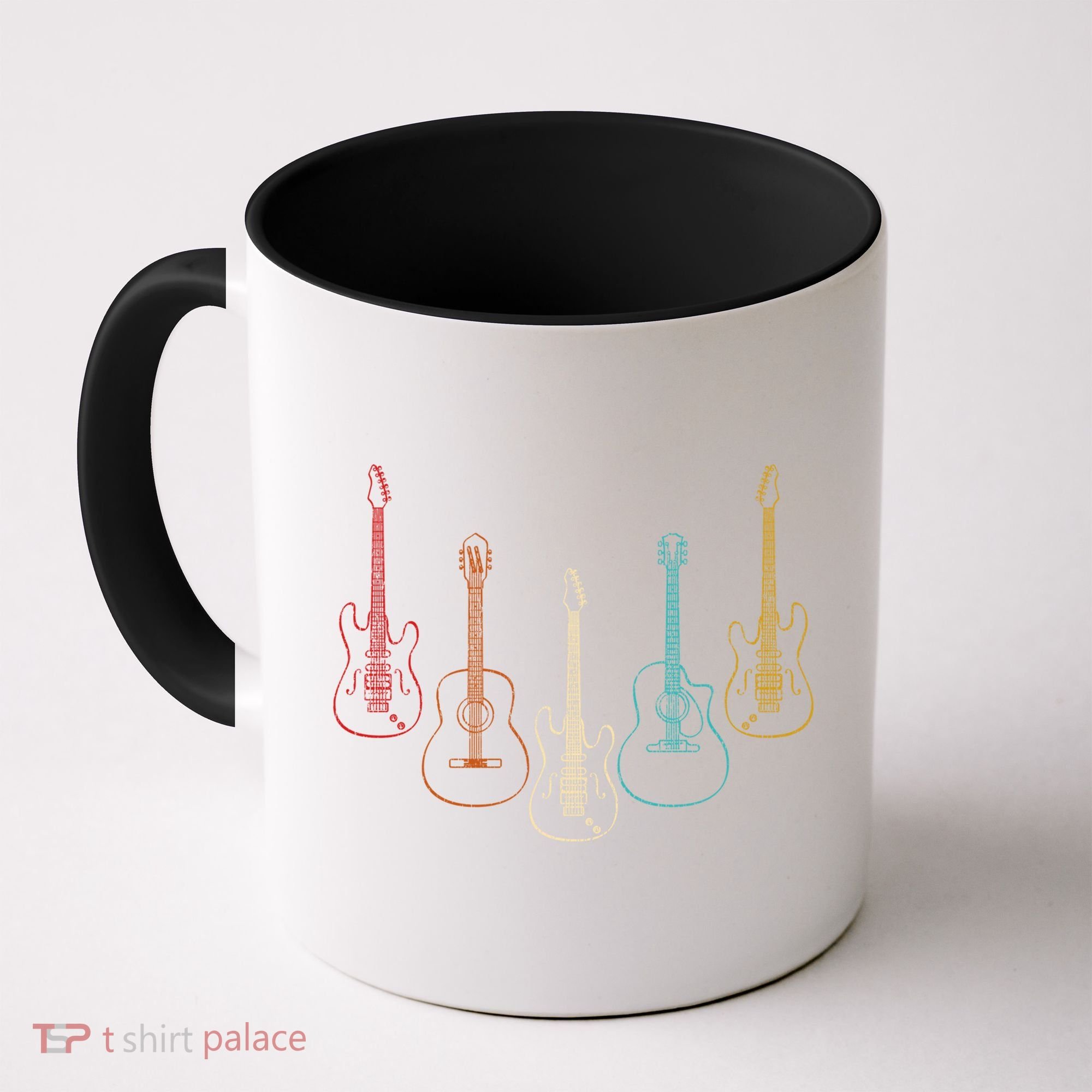 Retro Guitar Gift Coffee Mug