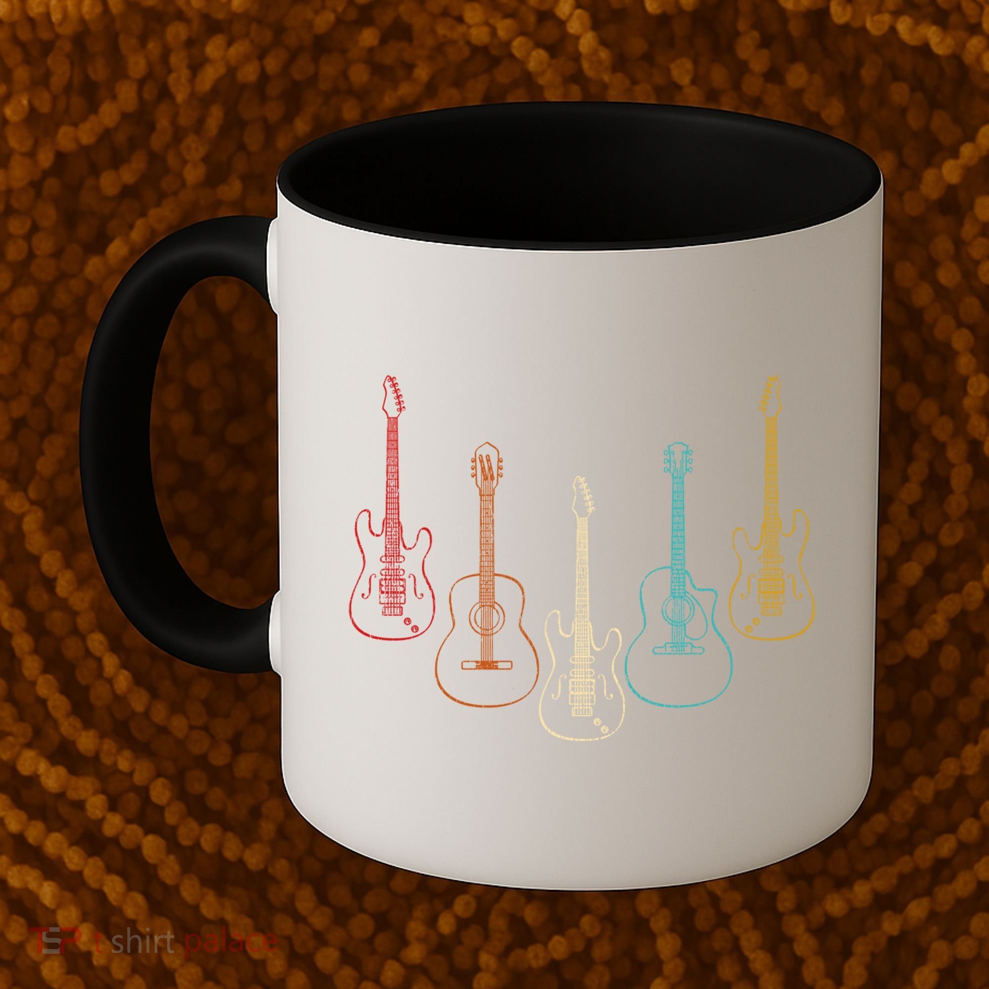 Retro Guitar Gift Coffee Mug