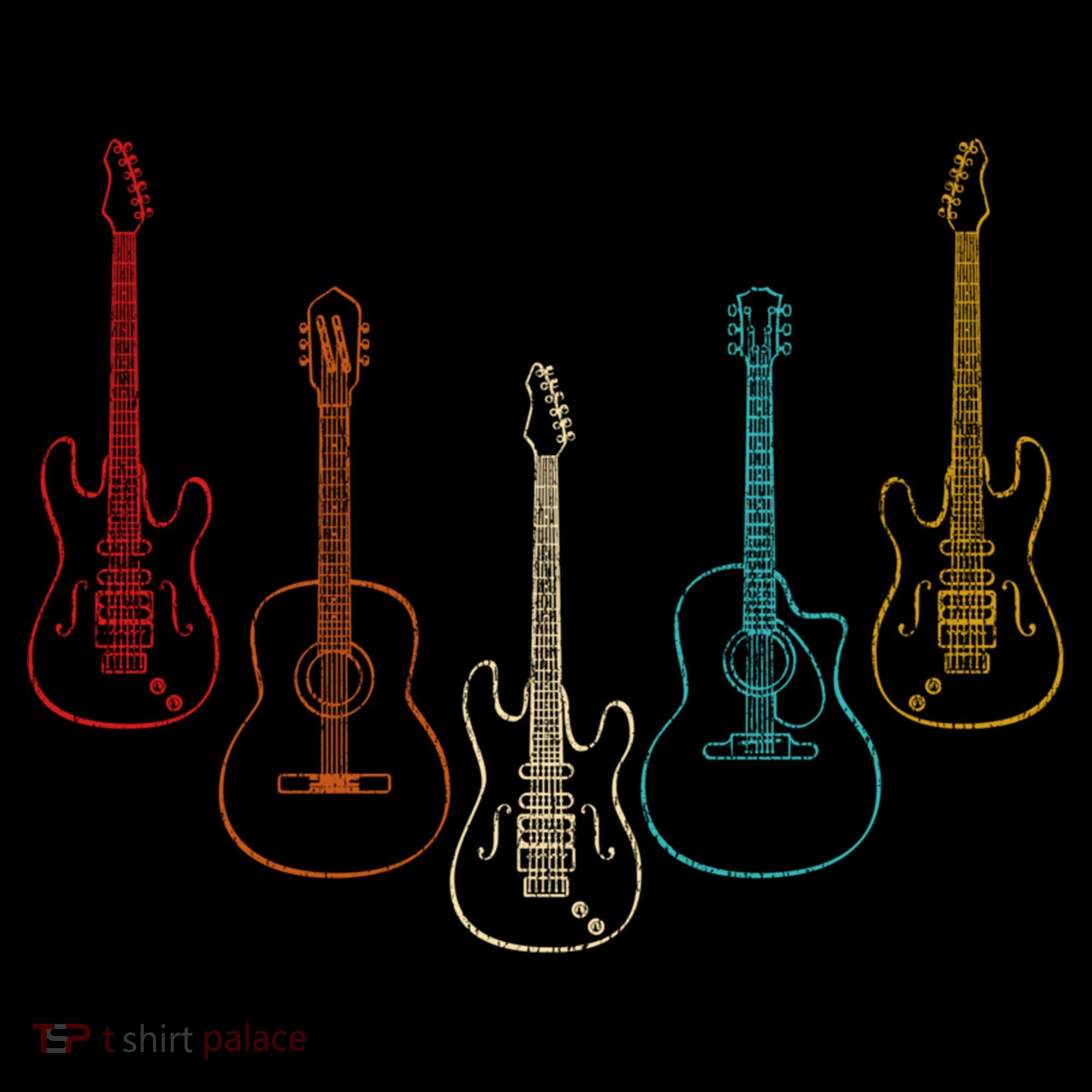 Retro Guitar Gift Coffee Mug