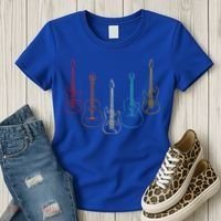 Retro Guitar Gift Women's T-Shirt thumb 3