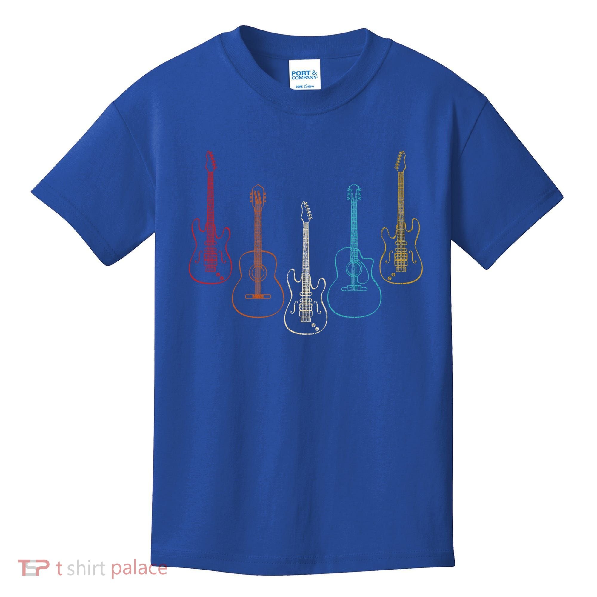 Retro Guitar Gift Kids T-Shirt