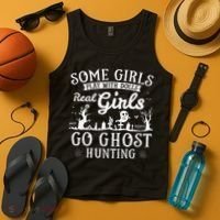 Real Go Ghost Hunting Ghosts Paranormal Researcher Tank Top thumb 4