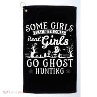 Real Go Ghost Hunting Ghosts Paranormal Researcher Golf Towel thumb 0