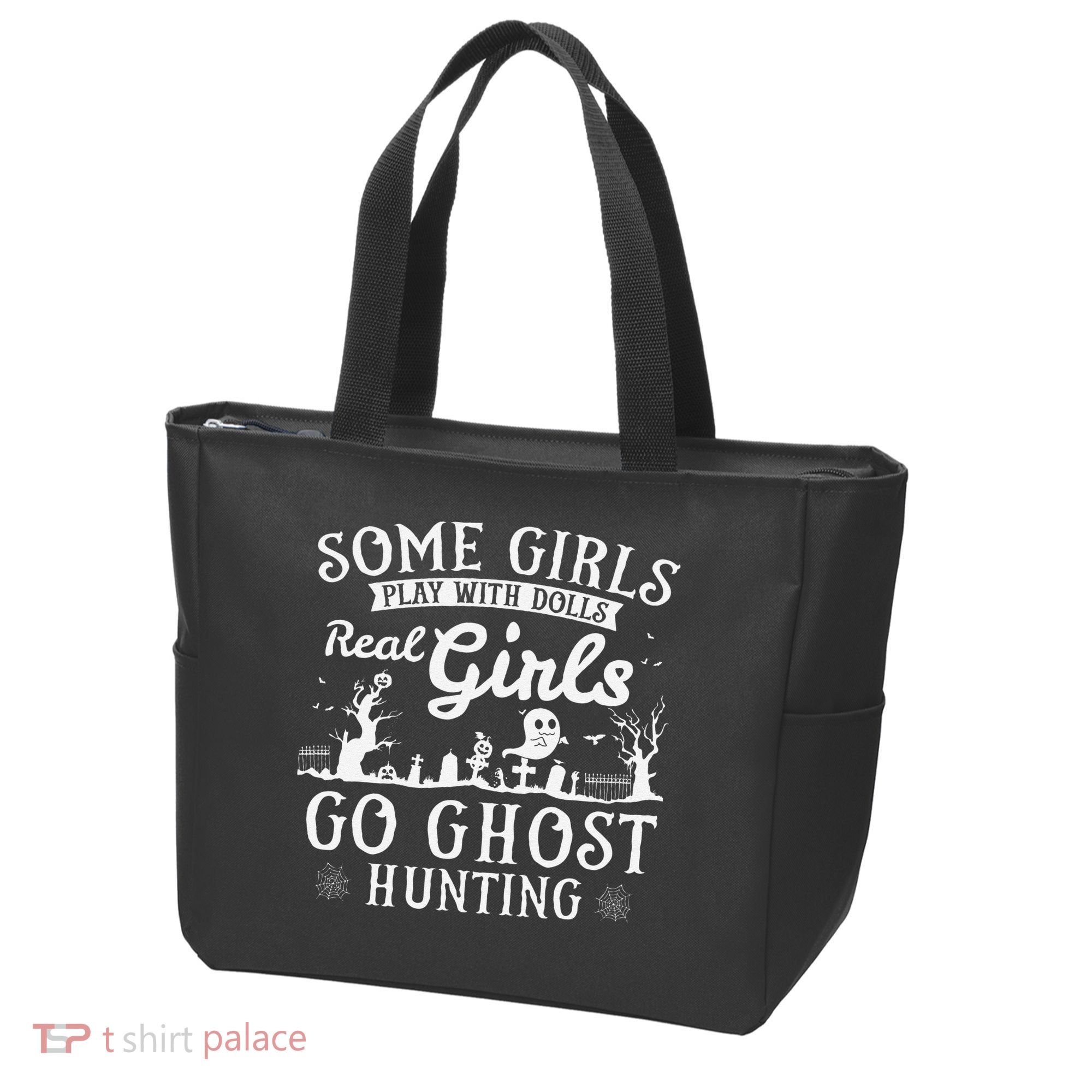 Real Go Ghost Hunting Ghosts Paranormal Researcher Tote Bag