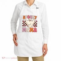 Retro Groovy Halloween Ghost Spooky Mama Costume Apron thumb 2