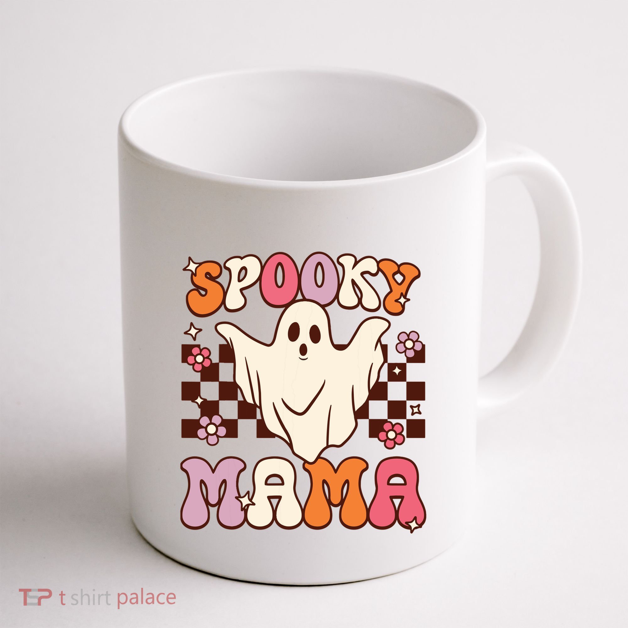Retro Groovy Halloween Ghost Spooky Mama Costume Coffee Mug