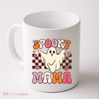 Retro Groovy Halloween Ghost Spooky Mama Costume Coffee Mug thumb 0