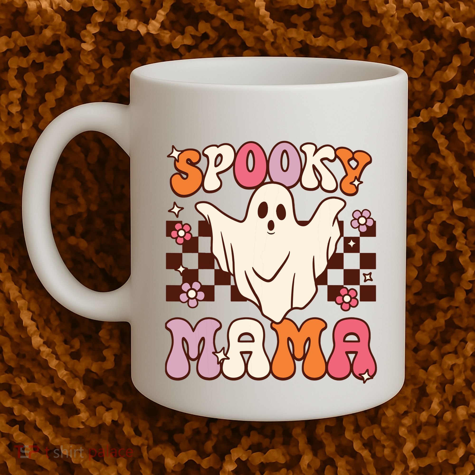 Retro Groovy Halloween Ghost Spooky Mama Costume Coffee Mug