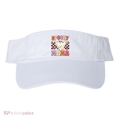 Retro Groovy Halloween Ghost Spooky Mama Costume Visor