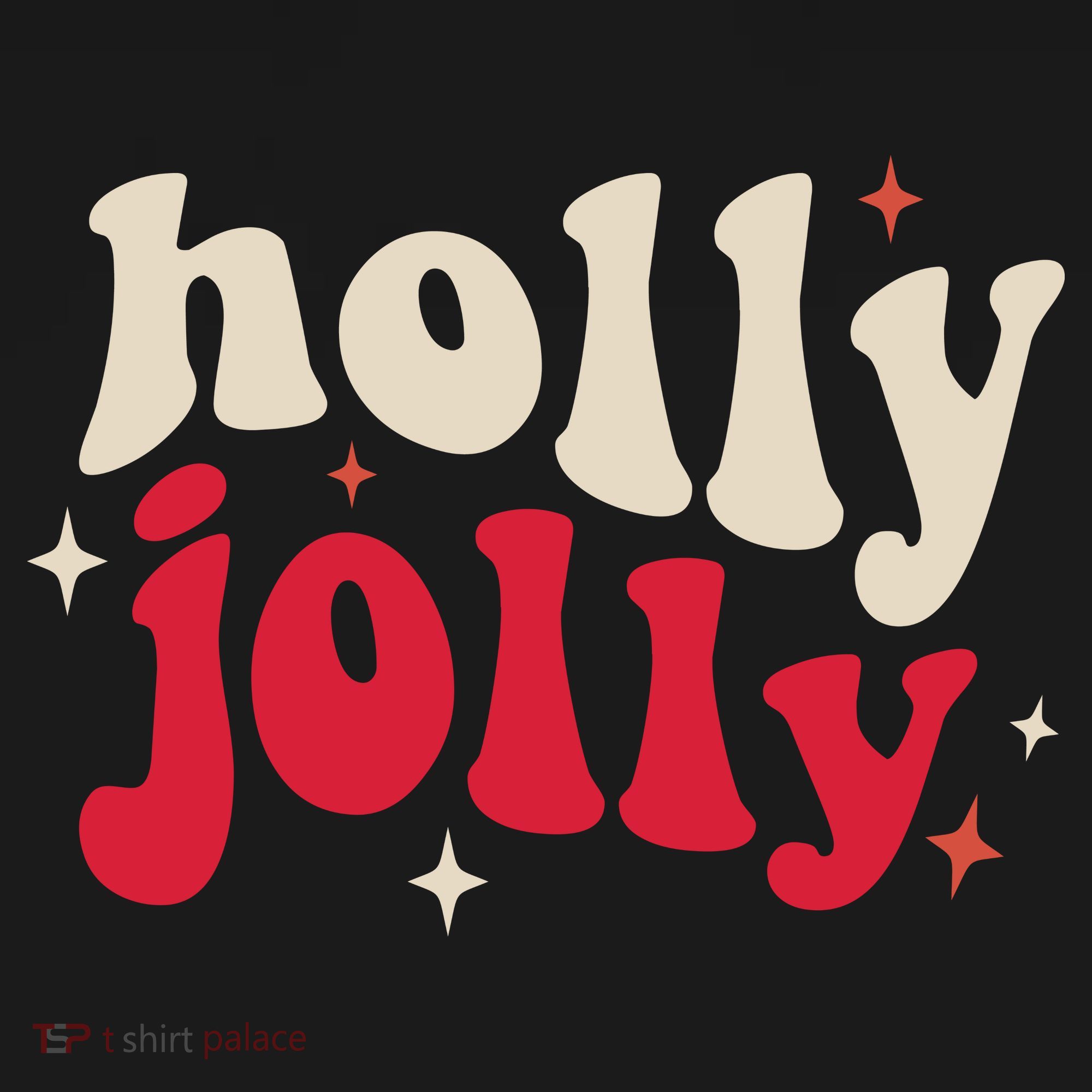 Retro Groovy Have A Holly Xmas Jolly Christmas Gift Funny Xmas Women's Hoodie