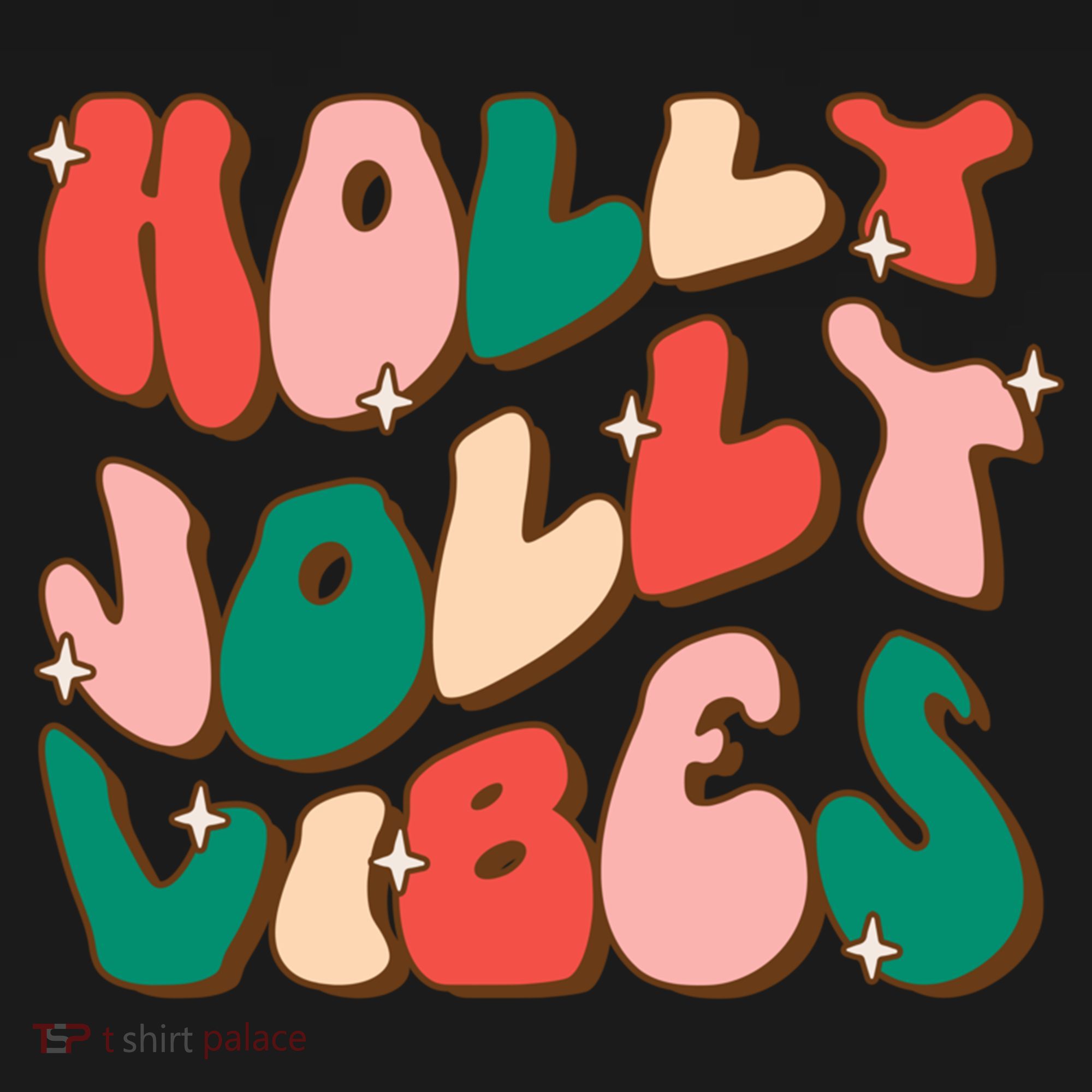 Retro Groovy Holly Xmas Jolly Vibes Christmas For Cool Gift Ornament