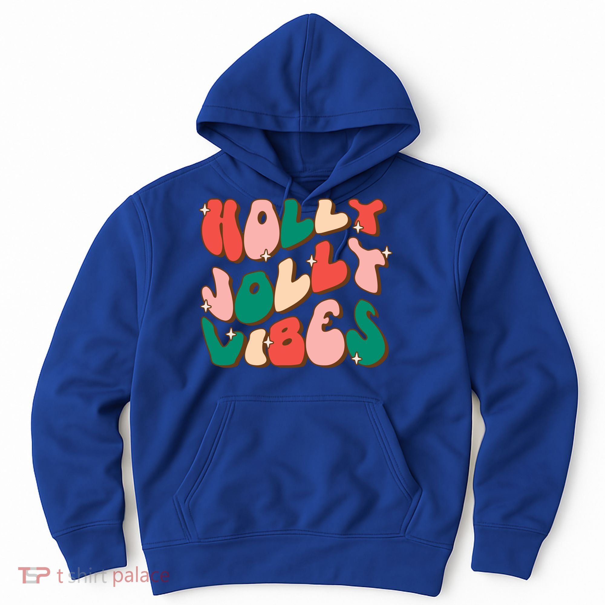 Retro Groovy Holly Xmas Jolly Vibes Christmas For Cool Gift Hoodie