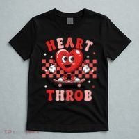 Retro Groovy Heart Throb Valentines Day T-Shirt thumb 5