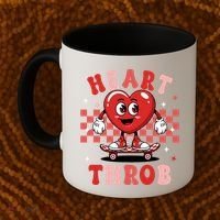 Retro Groovy Heart Throb Valentines Day Coffee Mug thumb 2