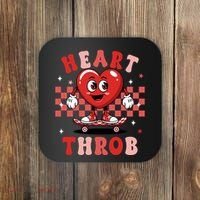 Retro Groovy Heart Throb Valentines Day Coaster thumb 0