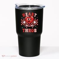 Retro Groovy Heart Throb Valentines Day Tumbler thumb 0