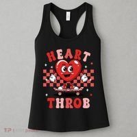 Retro Groovy Heart Throb Valentines Day Women's Tank Top thumb 3