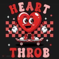 Retro Groovy Heart Throb Valentines Day Toddler Hoodie thumb 2