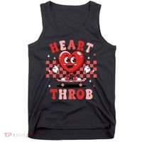Retro Groovy Heart Throb Valentines Day Tank Top thumb 0