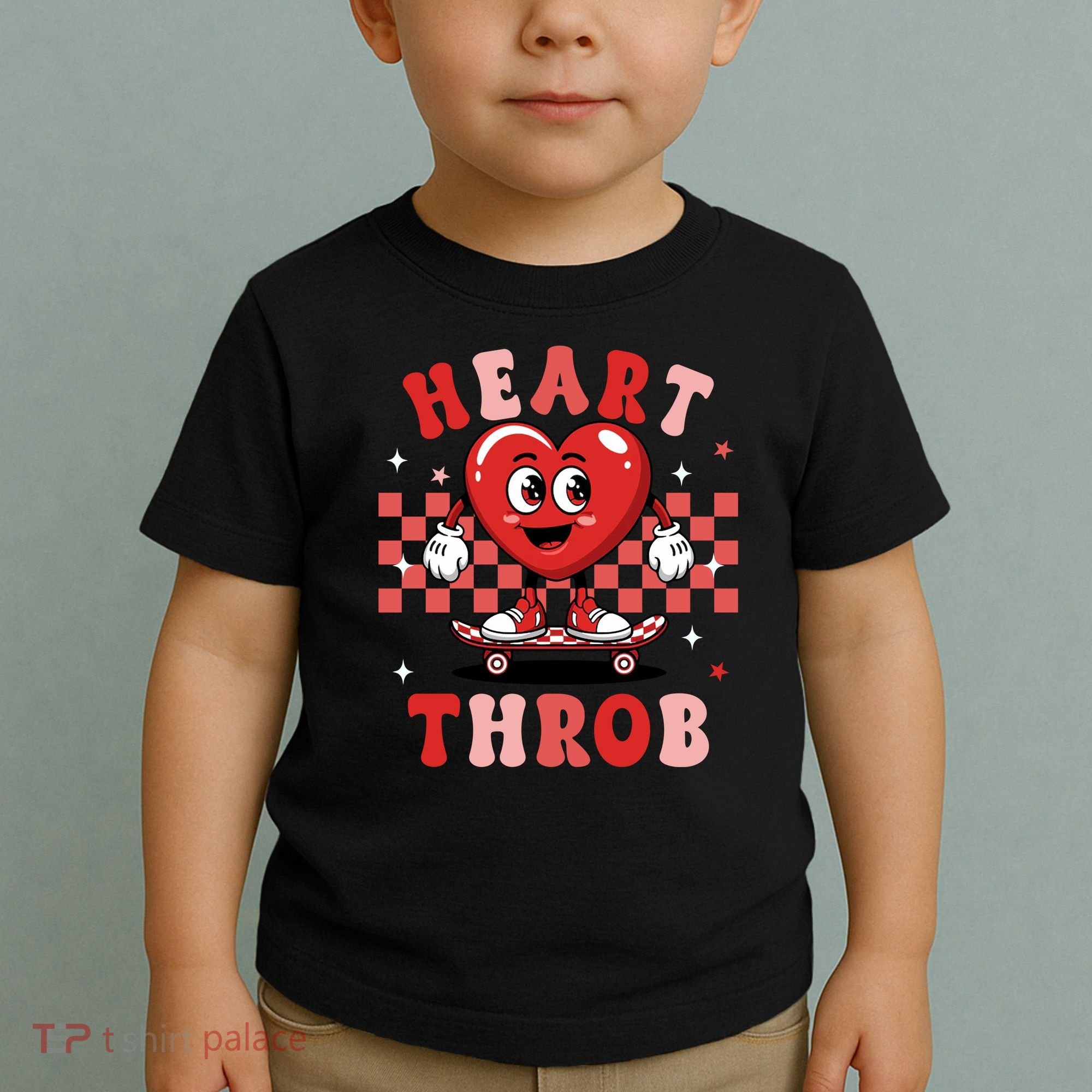 Retro Groovy Heart Throb Valentines Day Toddler T-Shirt