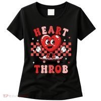 Retro Groovy Heart Throb Valentines Day Women's T-Shirt thumb 0