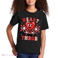 Retro Groovy Heart Throb Valentines Day Kids T-Shirt thumb 2
