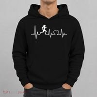 Running Girl Heartbeat 5k Marathon Female Athlete Runner Hoodie thumb 0