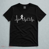 Running Girl Heartbeat 5k Marathon Female Athlete Runner T-Shirt thumb 5