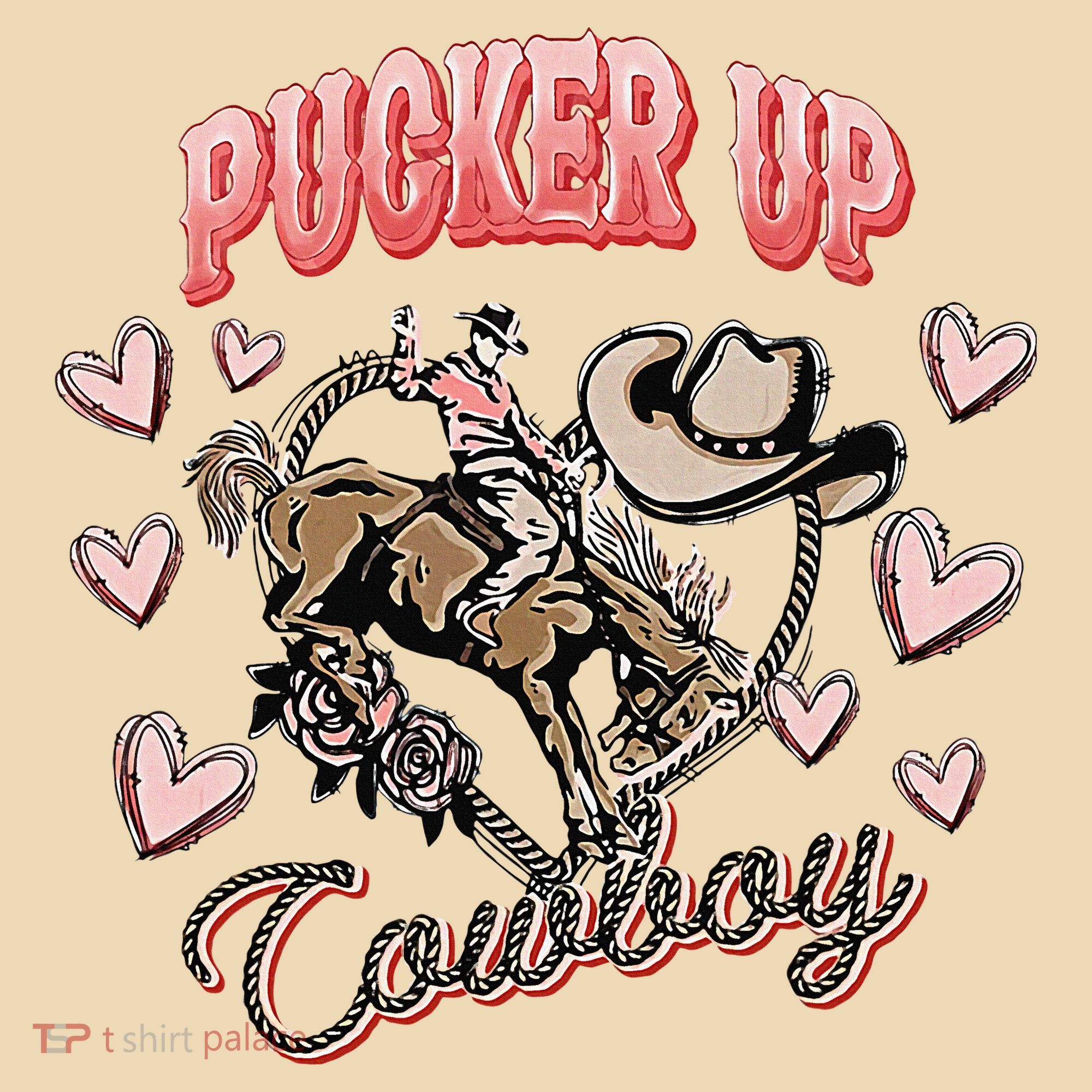 Retro Groovy Howdy Valentines Cowboy Hat Pucker Up! Tote Bag