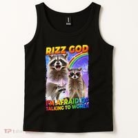 Rizz God IM Afraid Of Talking To Women Tank Top thumb 2
