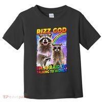 Rizz God IM Afraid Of Talking To Women Toddler T-Shirt thumb 0
