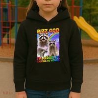 Rizz God IM Afraid Of Talking To Women Kids Hoodie thumb 3
