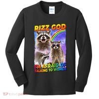 Rizz God IM Afraid Of Talking To Women Kids Long Sleeve Shirt thumb 0