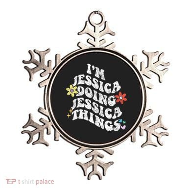 Retro Groovy Im Jessica Doing Jessica Things Funny MotherS Ornament