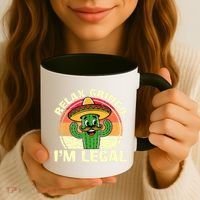 Relax Gringo I'm Legal Funny Cinco De Mayo Mexican Immigrant  Coffee Mug thumb 3