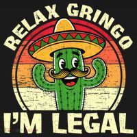 Relax Gringo I'm Legal Funny Cinco De Mayo Mexican Immigrant  Polo thumb 3